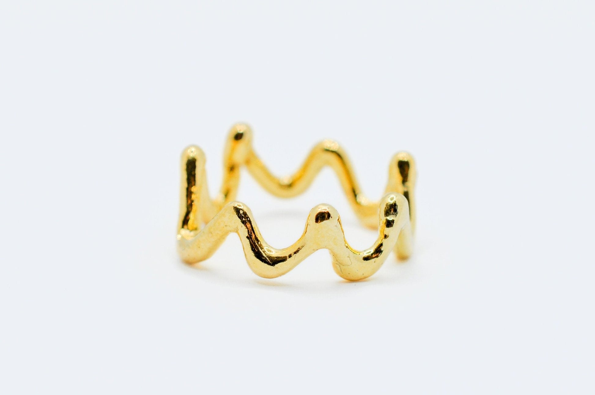 A'mmare Jewelry - Mosso Ring Gold Plated