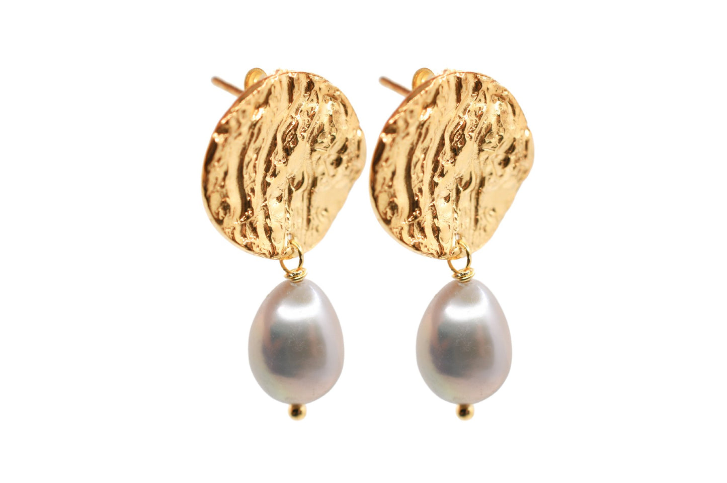 A'mmare Jewelry - Ostrica Drop Earrings Gold Plated