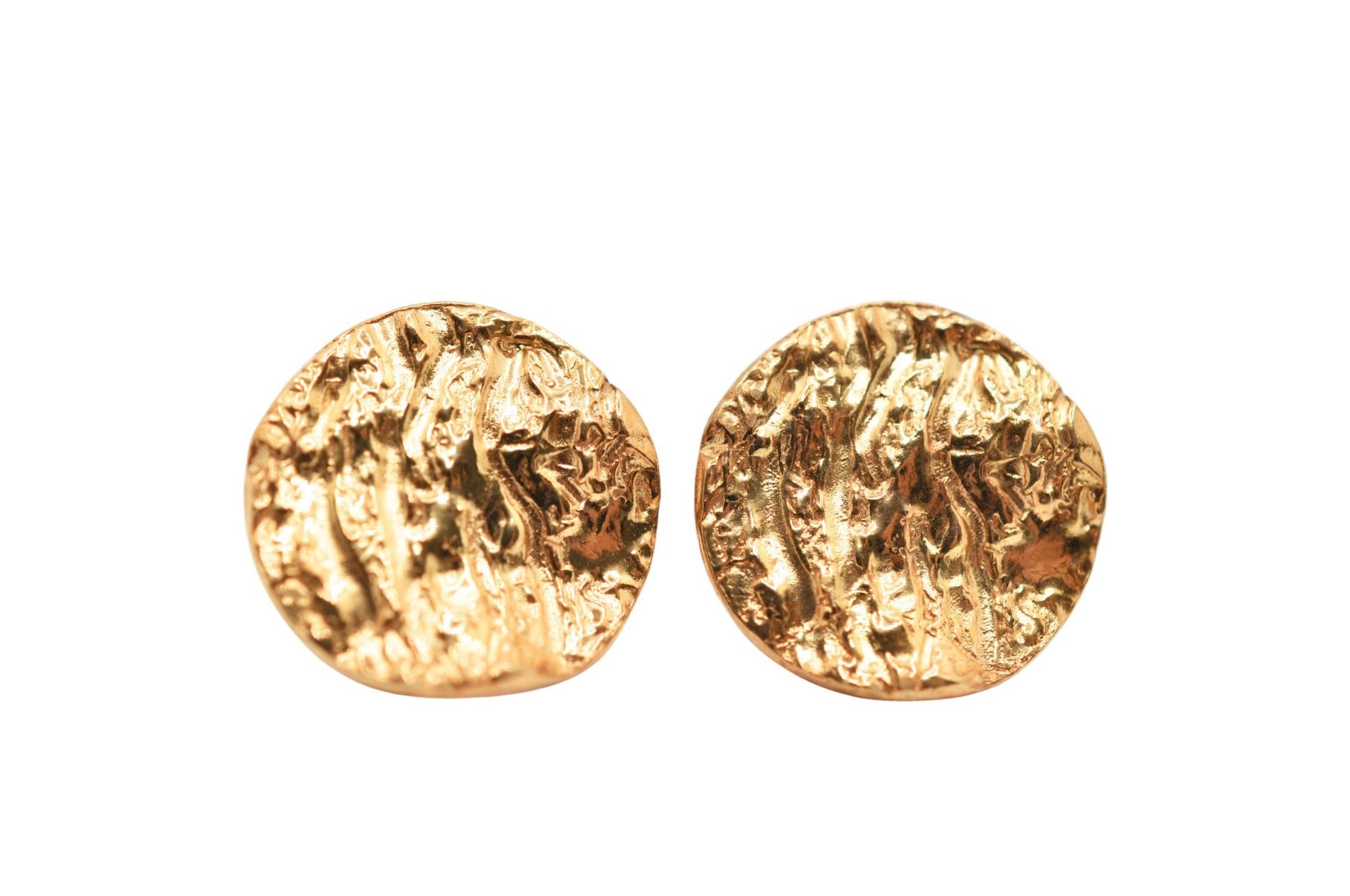 A'mmare Jewelry - Ostrica Stud Earrings Gold Plated